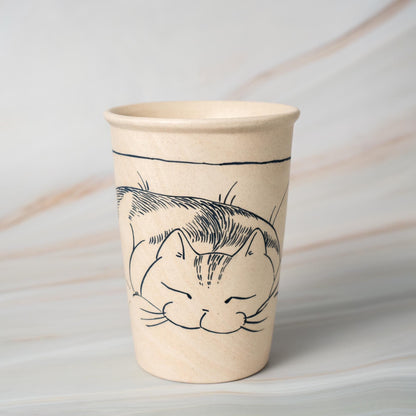 Lazy Cat Ceramic Tumbler — view 5
