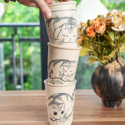 Lazy Cat Ceramic Tumbler — view 6