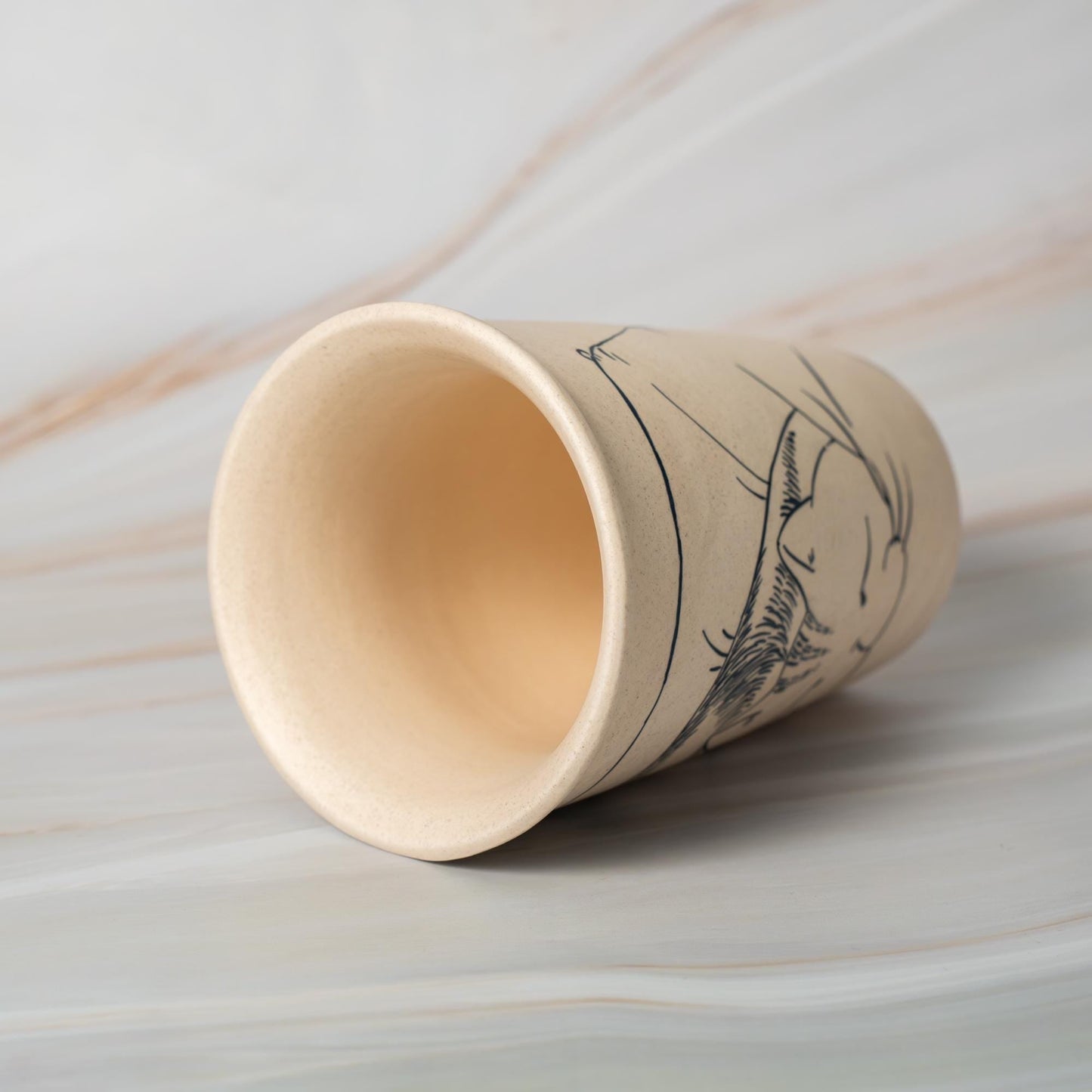 Lazy Cat Ceramic Tumbler — view 8
