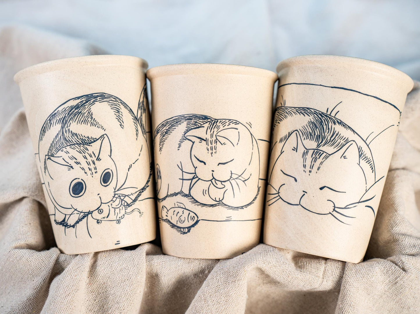 Lazy Cat Ceramic Tumbler — view 9