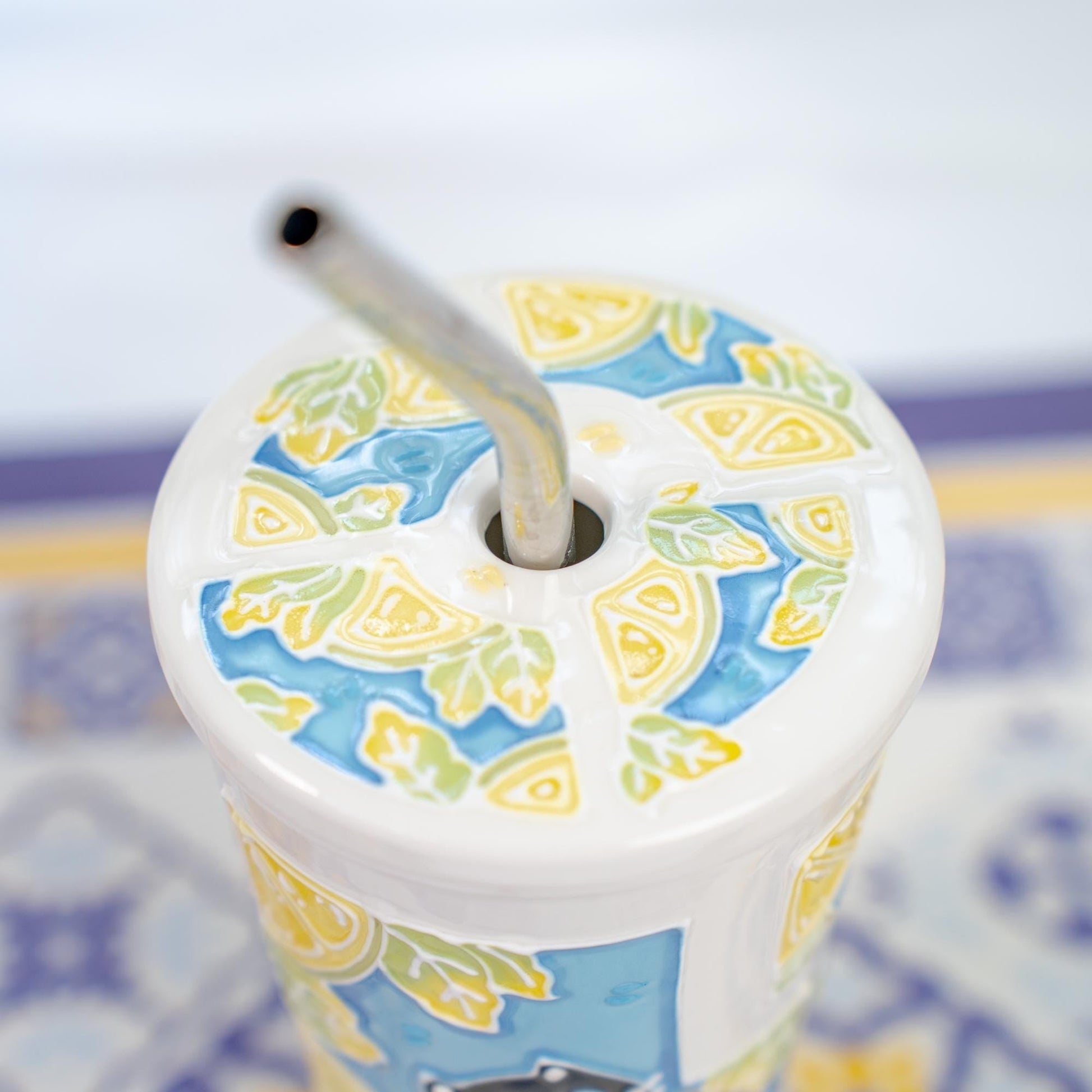 Summer Cat Lidded Tumbler — view 7