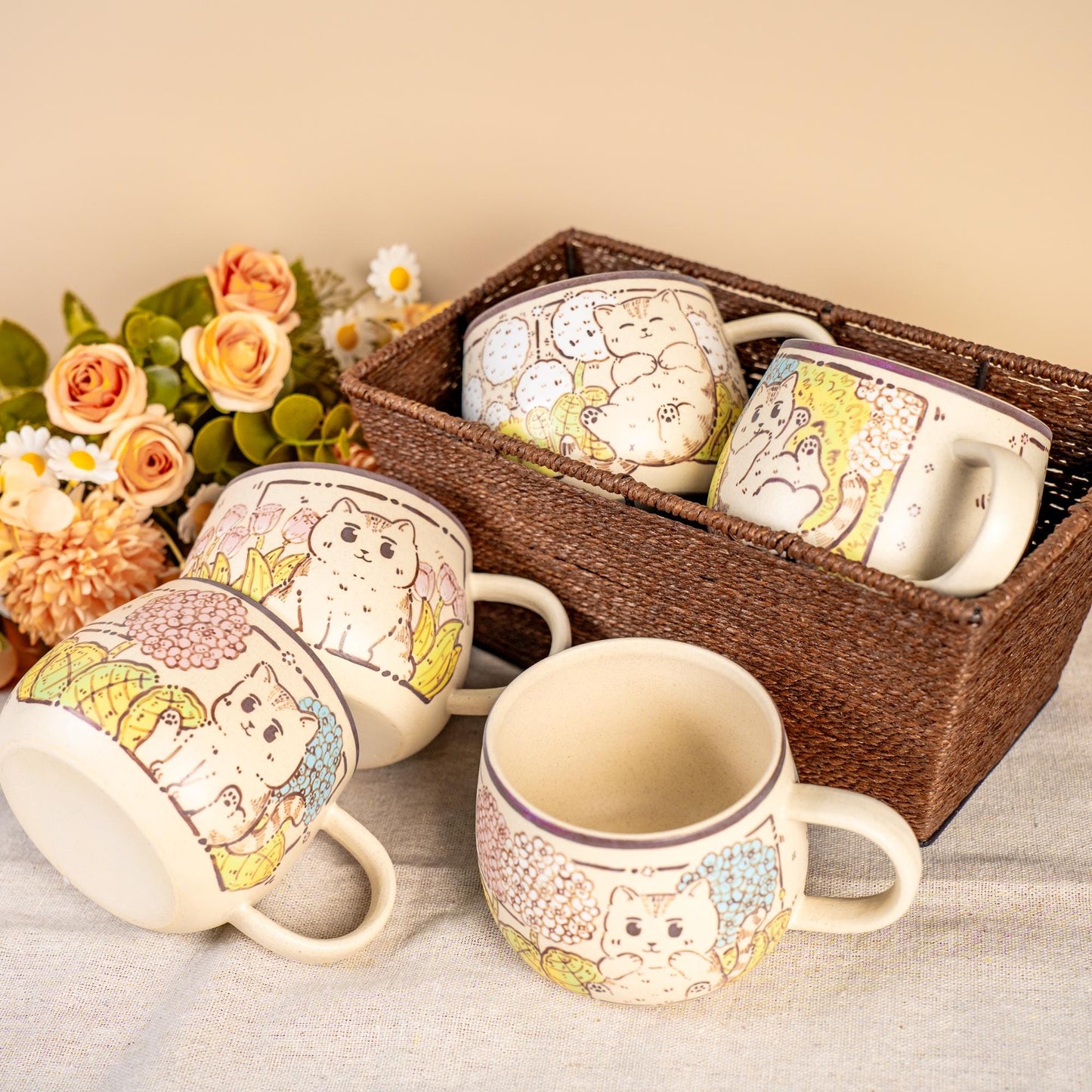 Playing Kitty Coffee Mug — view 3