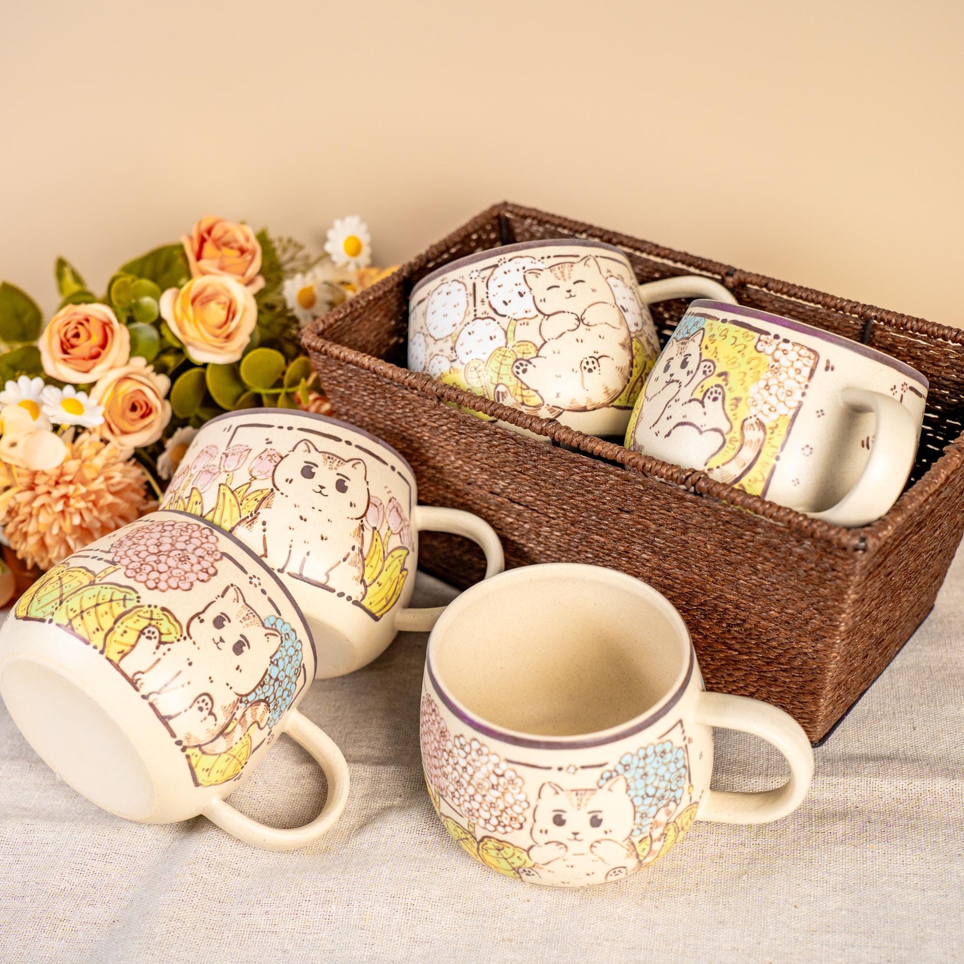 Playing Kitty Coffee Mug — view 3