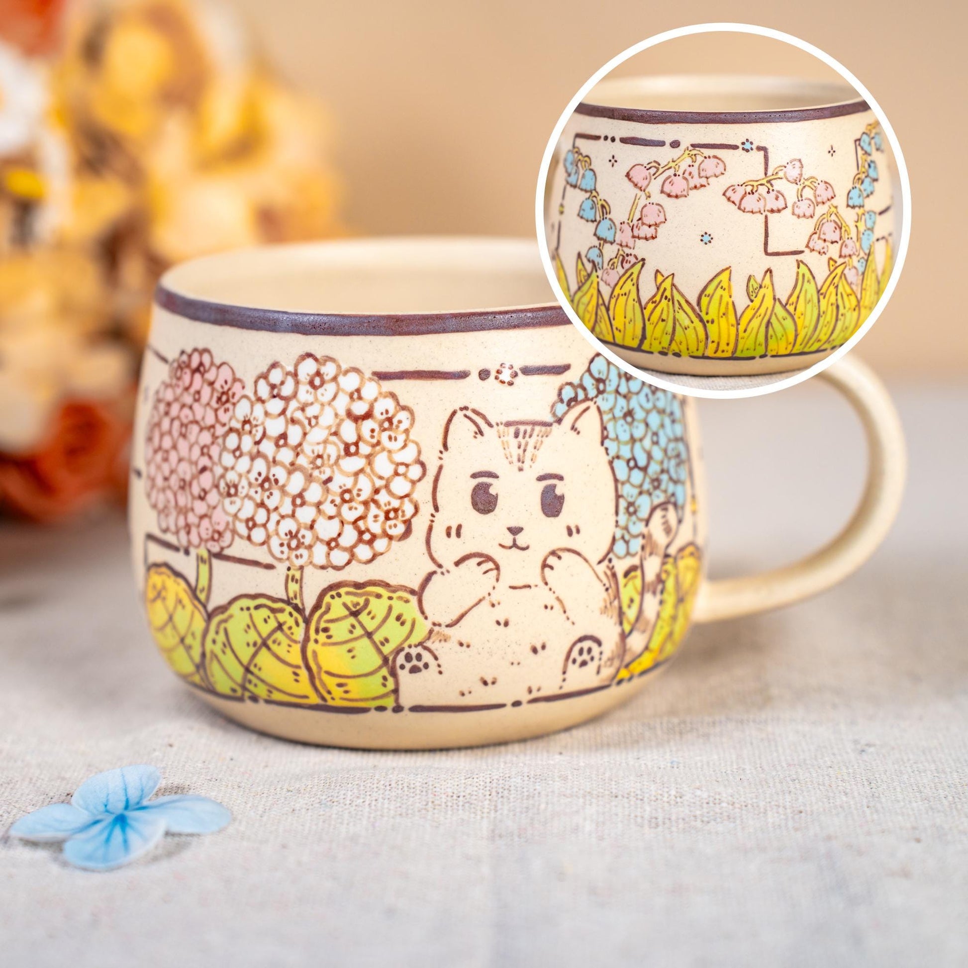 Playing Kitty Coffee Mug — view 5
