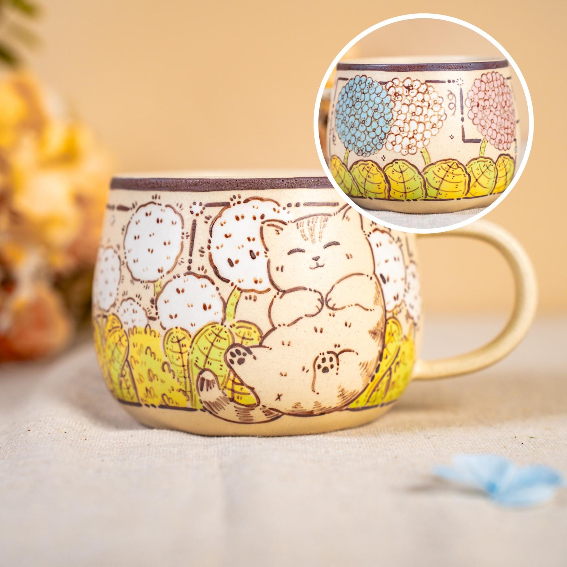 Playing Kitty Coffee Mug — view 6