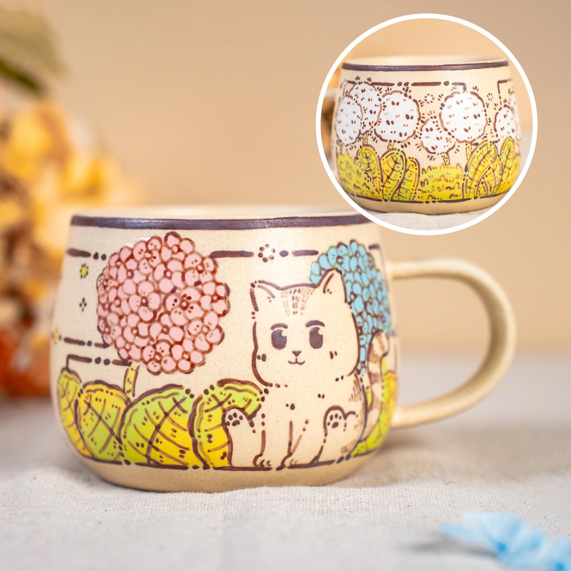 Playing Kitty Coffee Mug — view 7