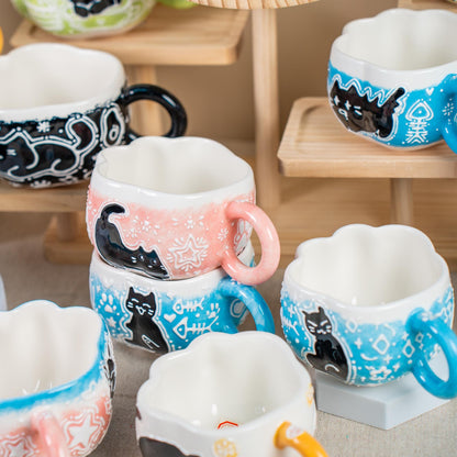 Black Cat Paw Espresso Cups — view 3