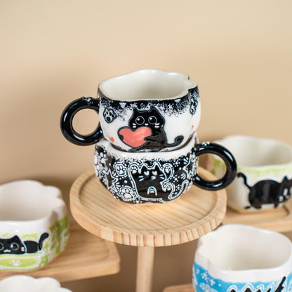 Black Cat Paw Espresso Cups — view 4
